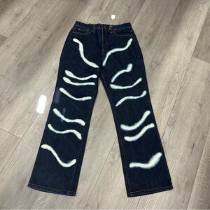 Nine West Court Street Bootcut Jeans with Bleach Lightening Affect (1030)